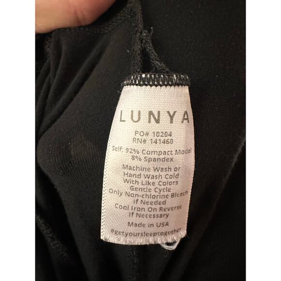 Lunya Restore Soft Modal Pocket Leggings Black Stretchy Comfy Lounge Black - Picture 5 of 5